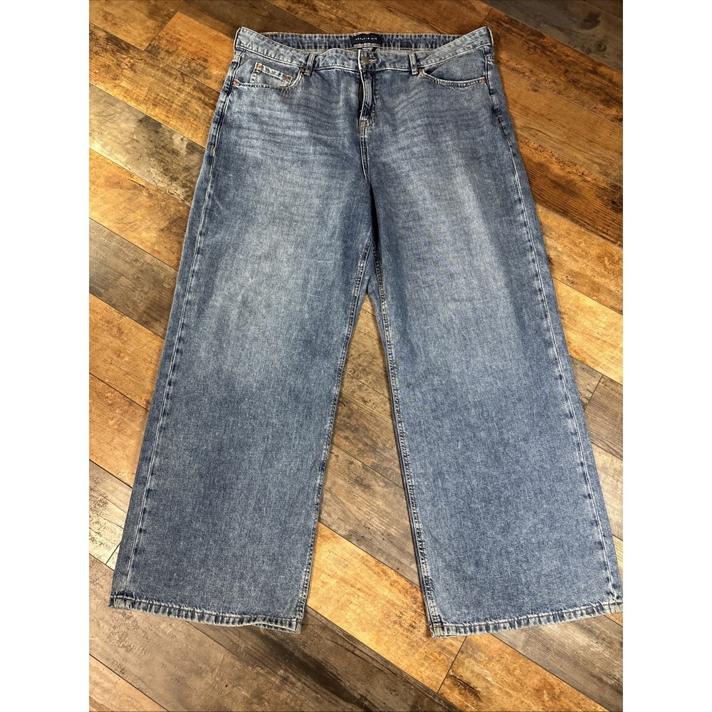 Aeropostale Women's High Rise Vintage Inspired Wide Leg Jean